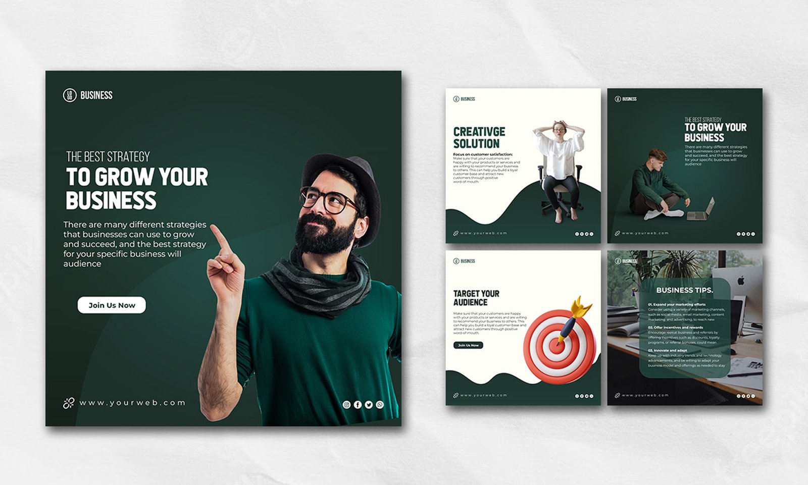 Ad creative testing across video, static image and carousel formats