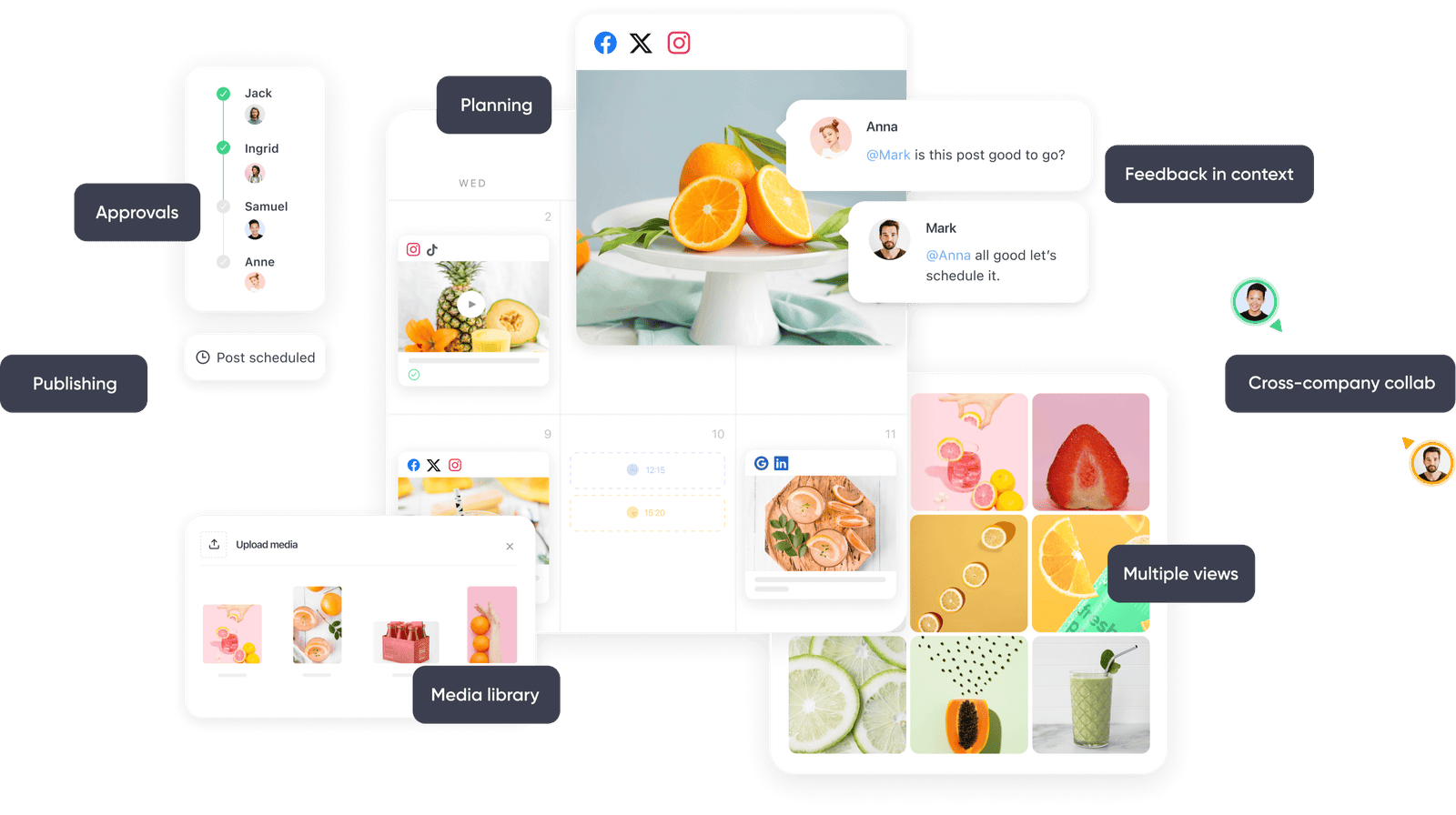AI content approval workflow for a marketing team