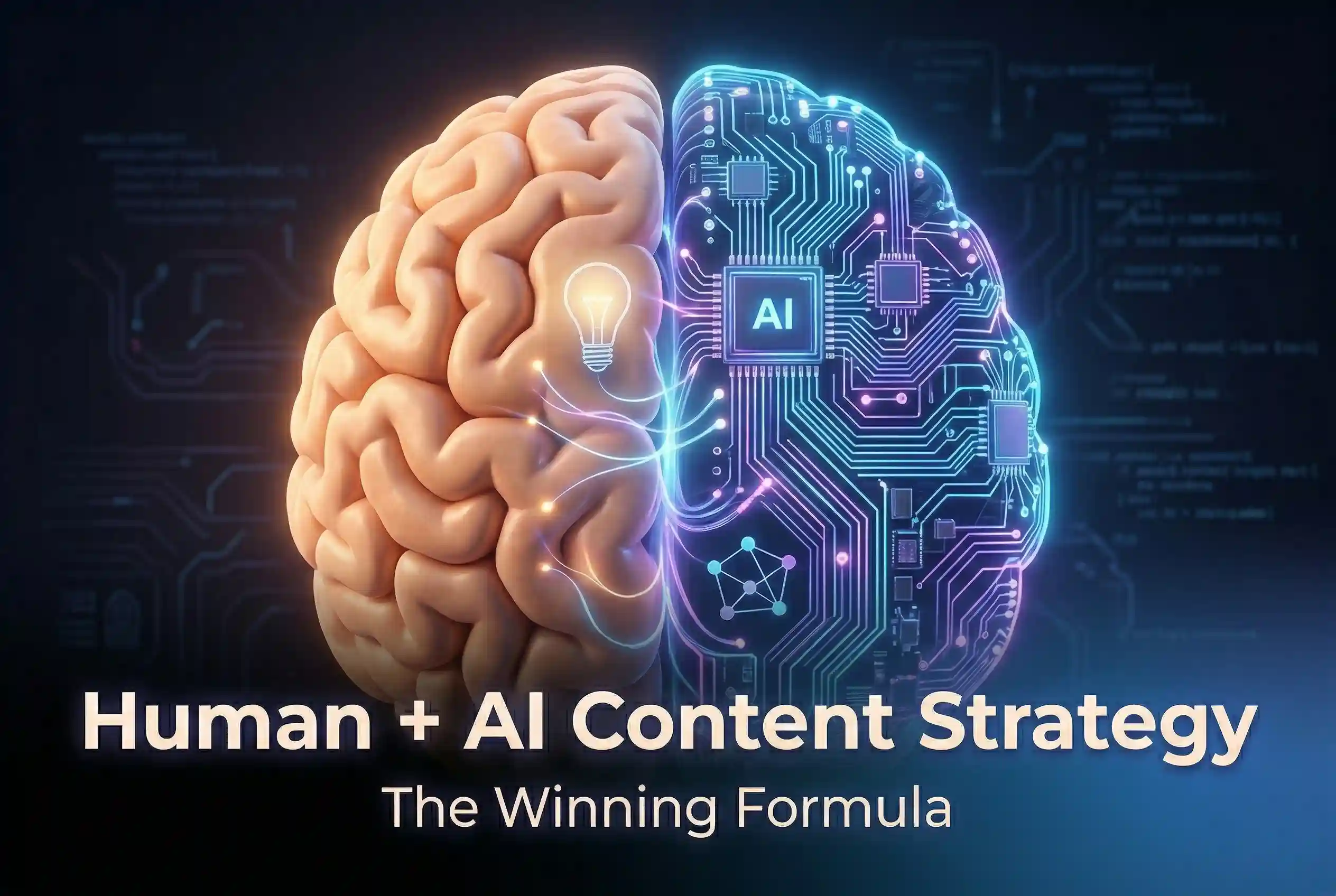 Human-led AI content strategy and editorial review