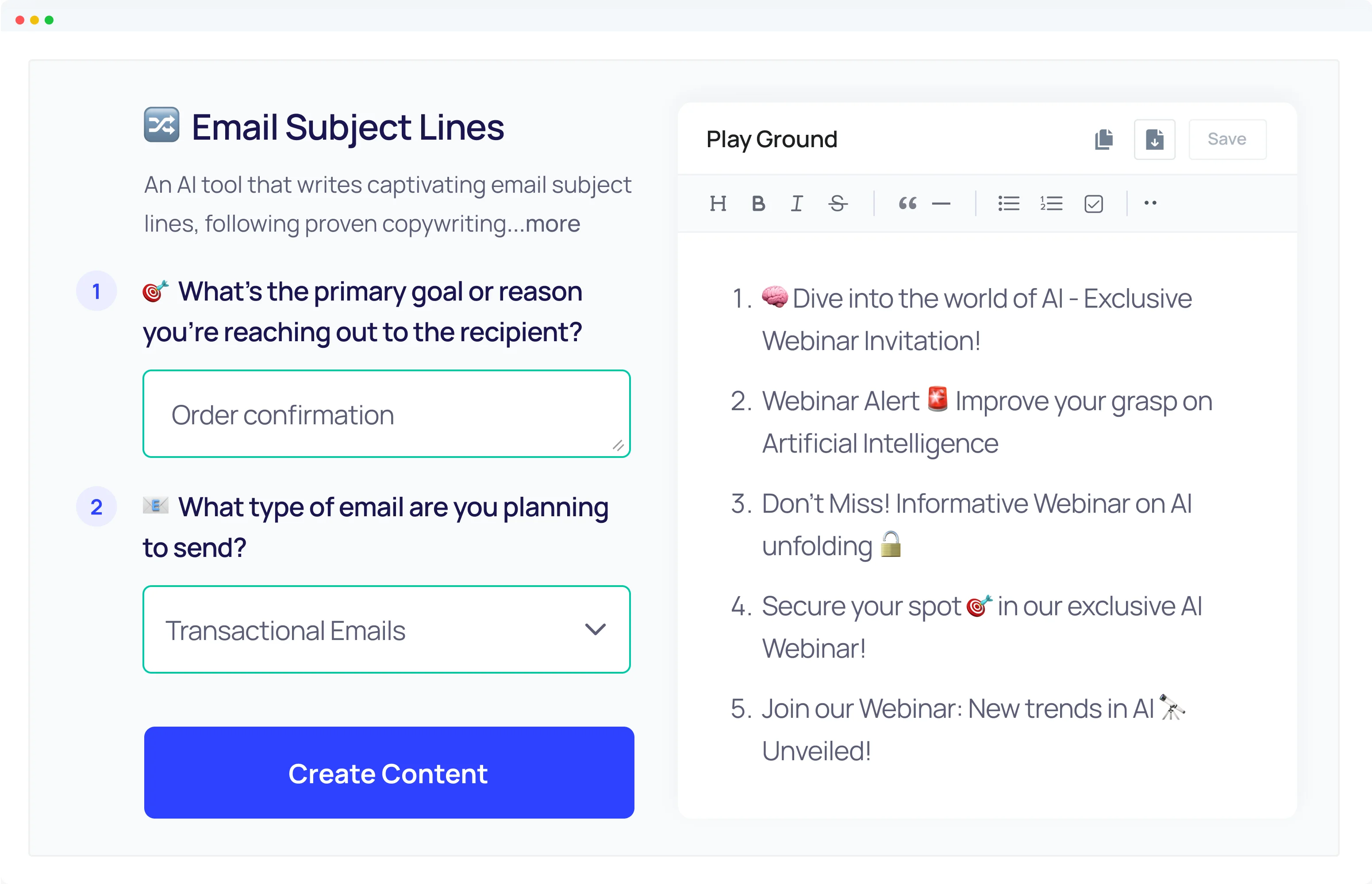 AI-assisted email subject line testing