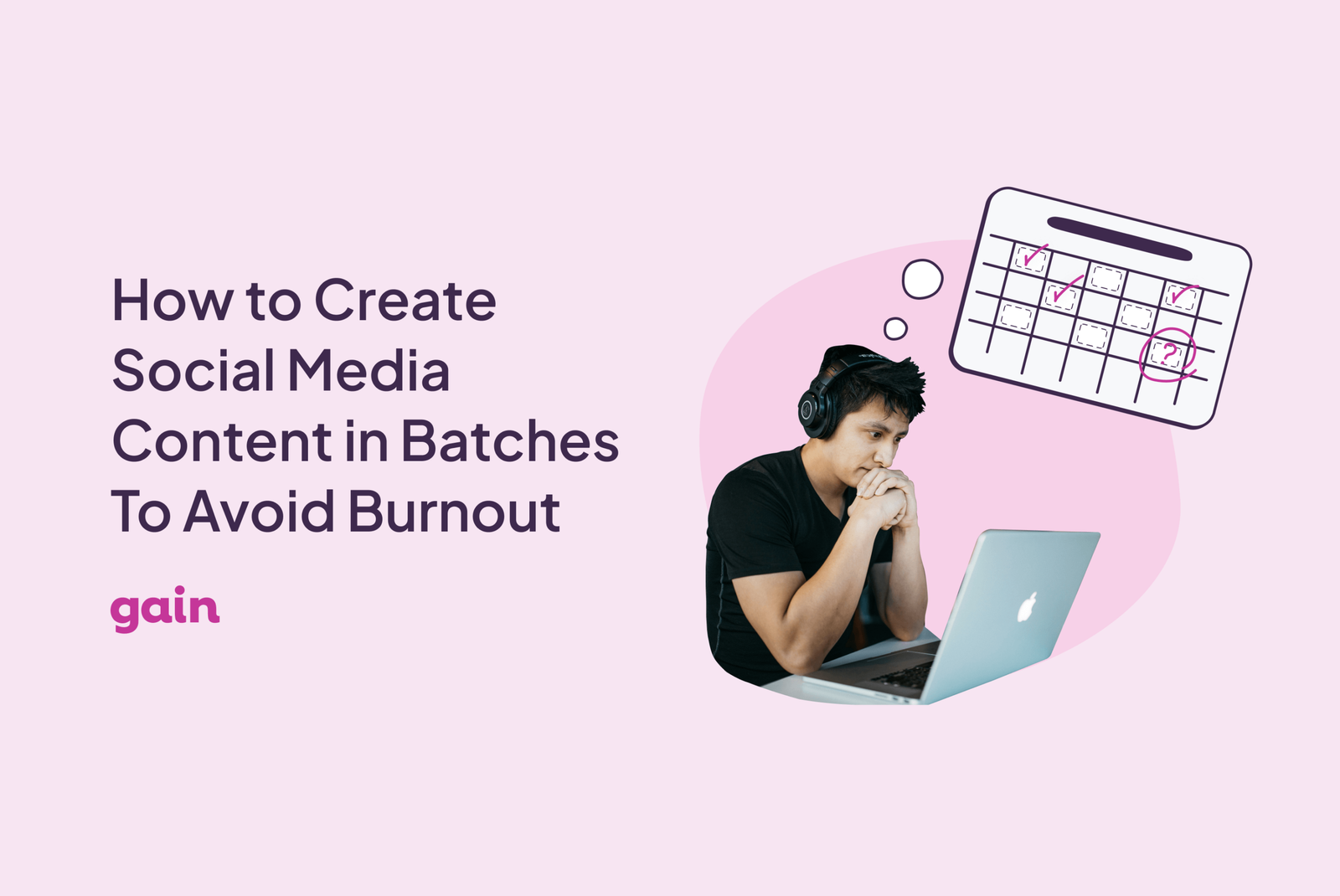 Batch social media content creation workflow