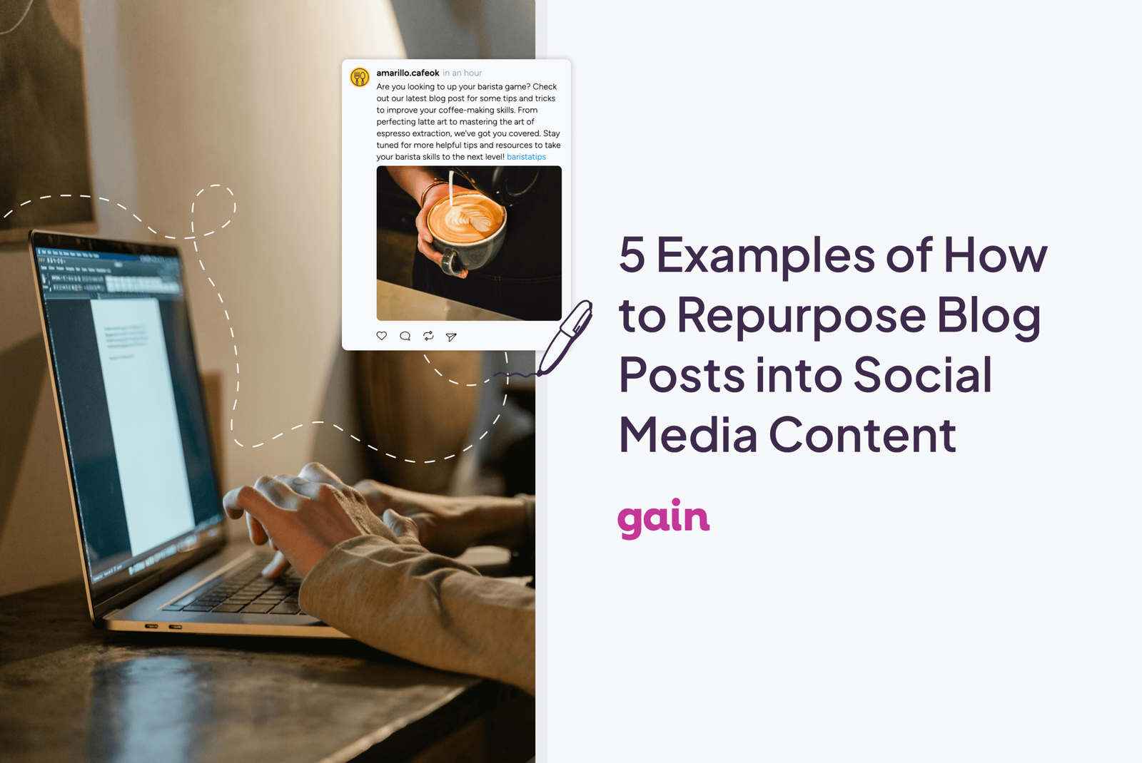 Content atomization from blog post to social media
