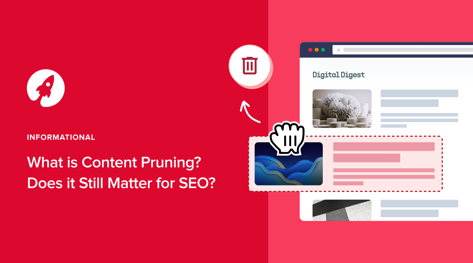 Content consolidation and pruning SEO strategy
