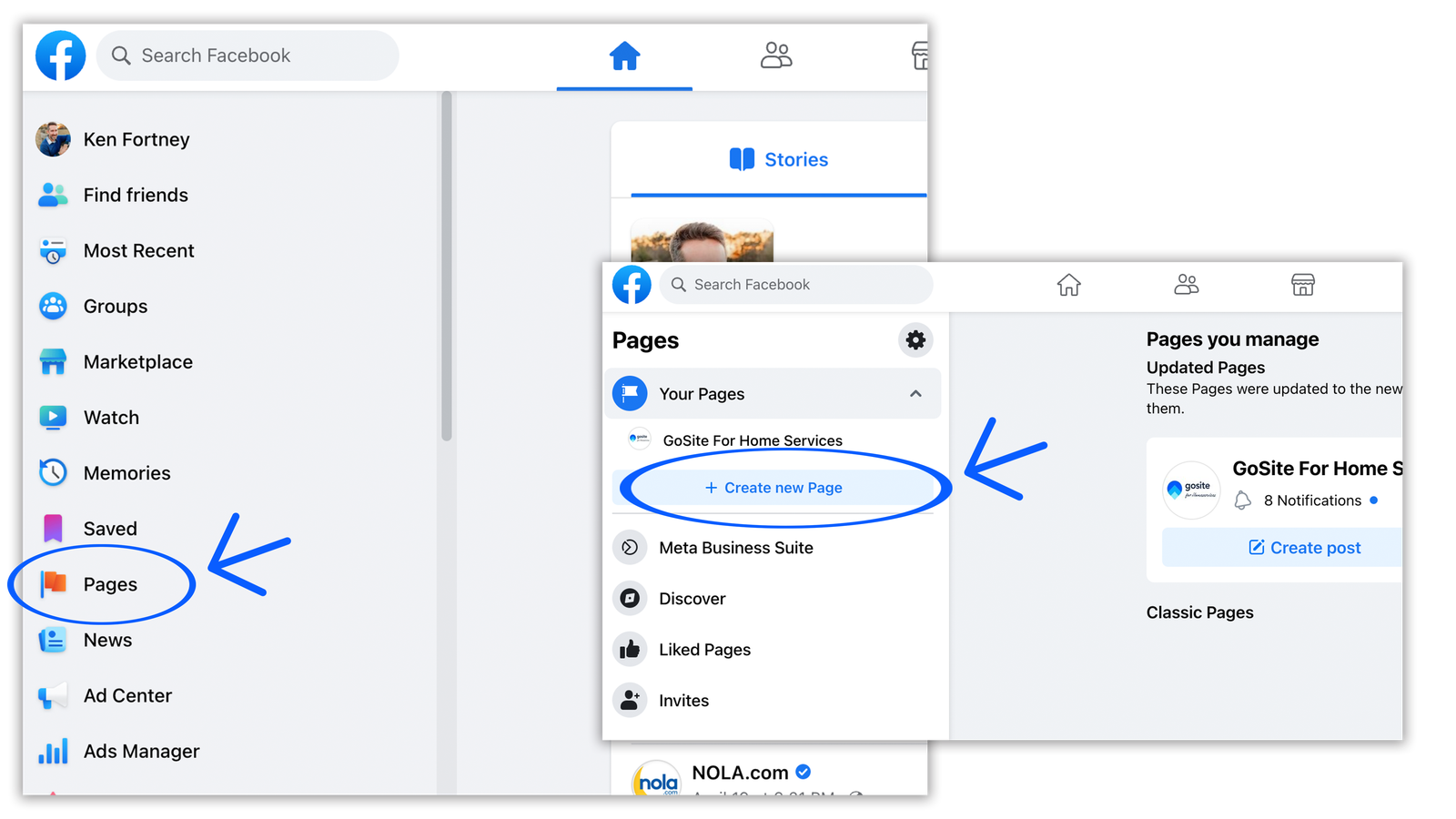 Facebook business page setup for a small business