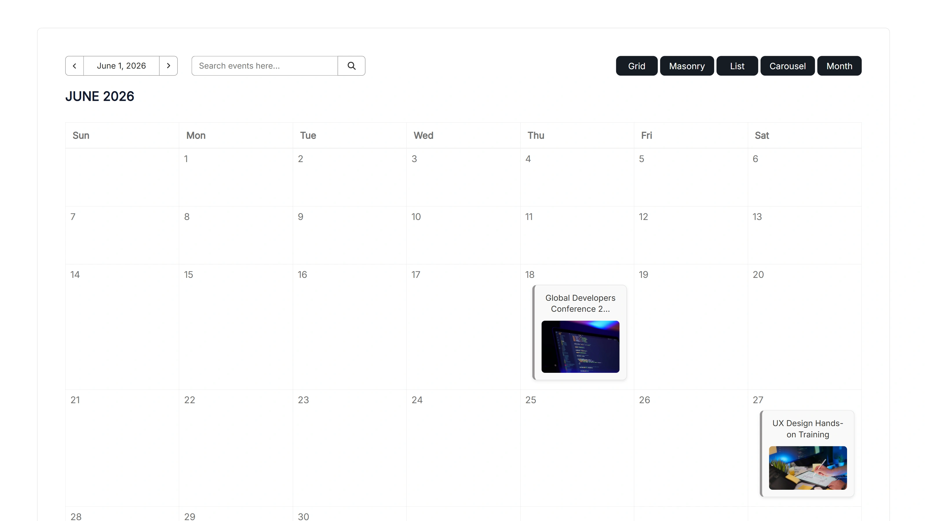 Facebook content calendar for small business marketing