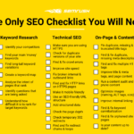 On-page SEO checklist for service business websites
