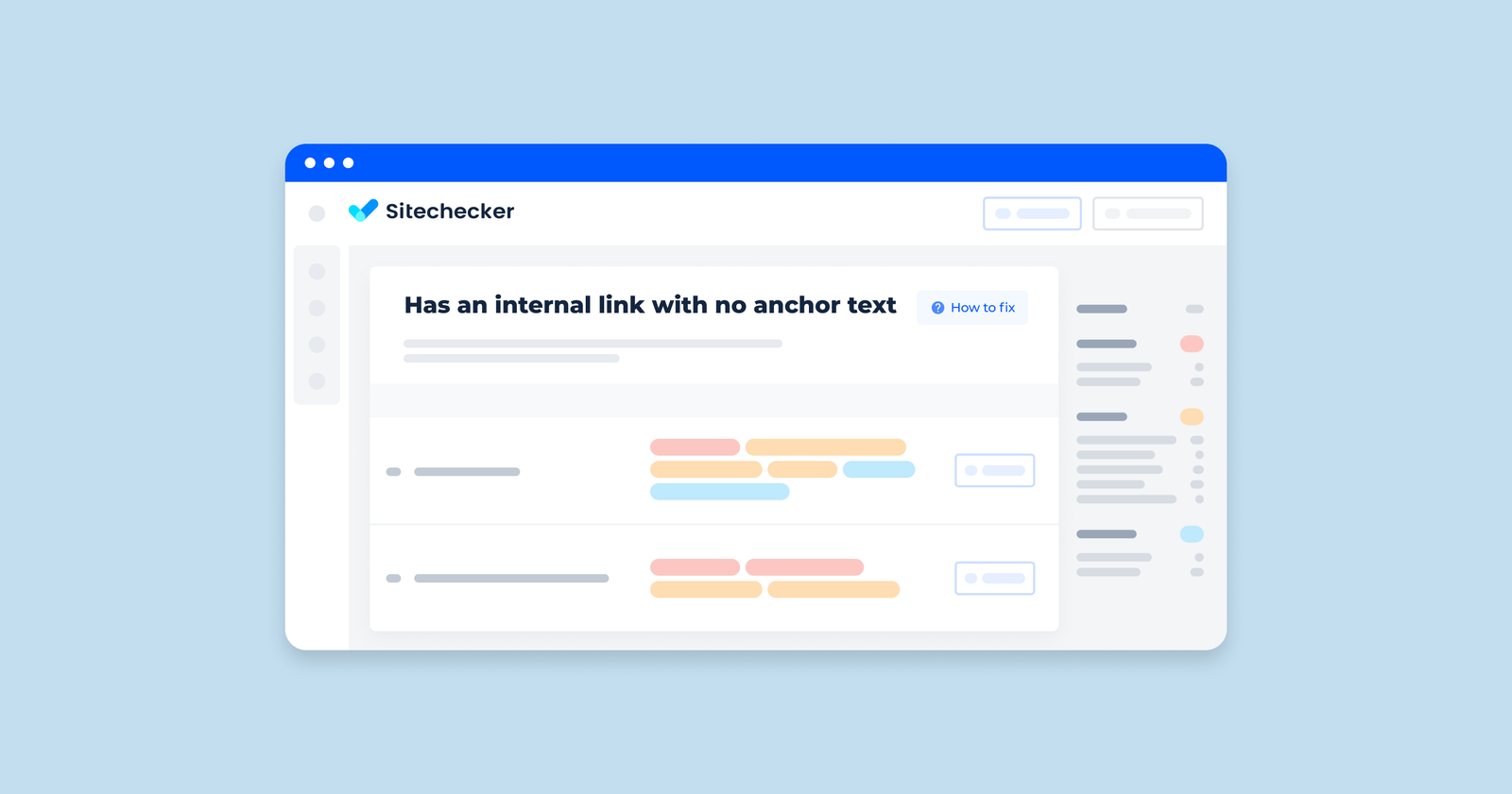 SEO internal links and anchor text example
