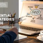 Small business keyword research and SEO planning workspace