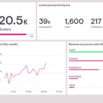 Social media analytics dashboard for small business metrics