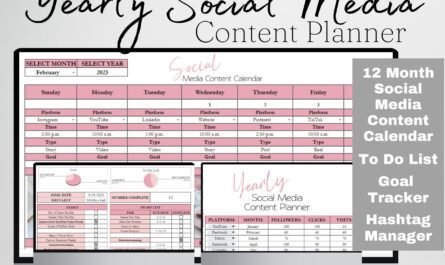30-day social media content calendar planning